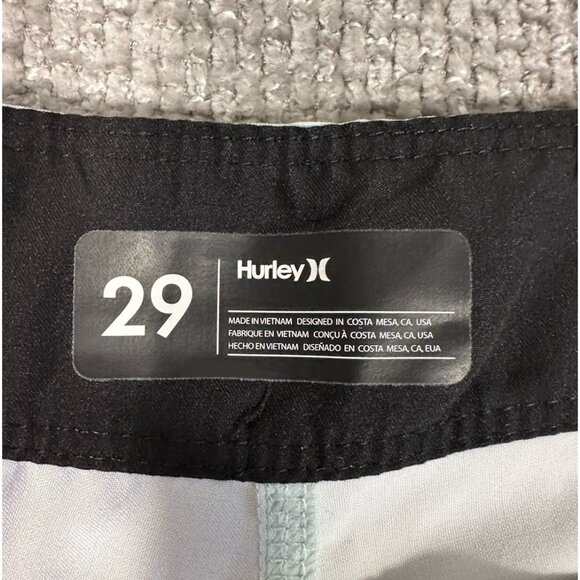 Hurley Board Shorts Mens 29 Green Birds Of Paradise Tropical‎ Surf Beach - Picture 3 of 8